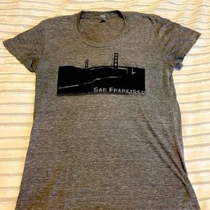 Vintage Heather Gray MyCitySF San Francisco Golden Gate Bridge Tee🌉